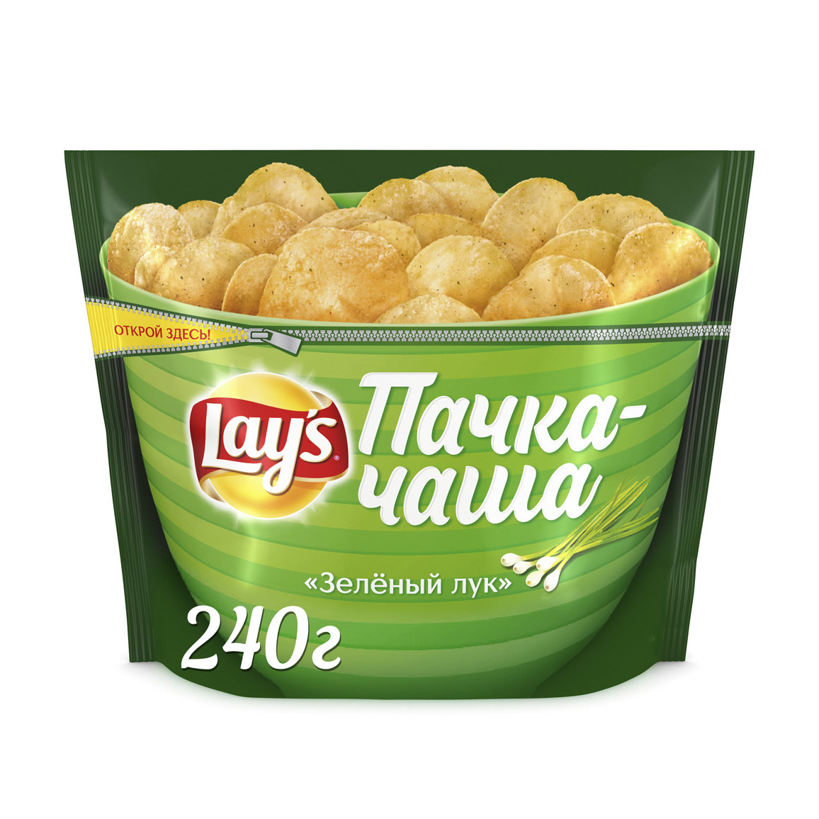 

Чипсы картофельные Lays Зеленый лук 240 г