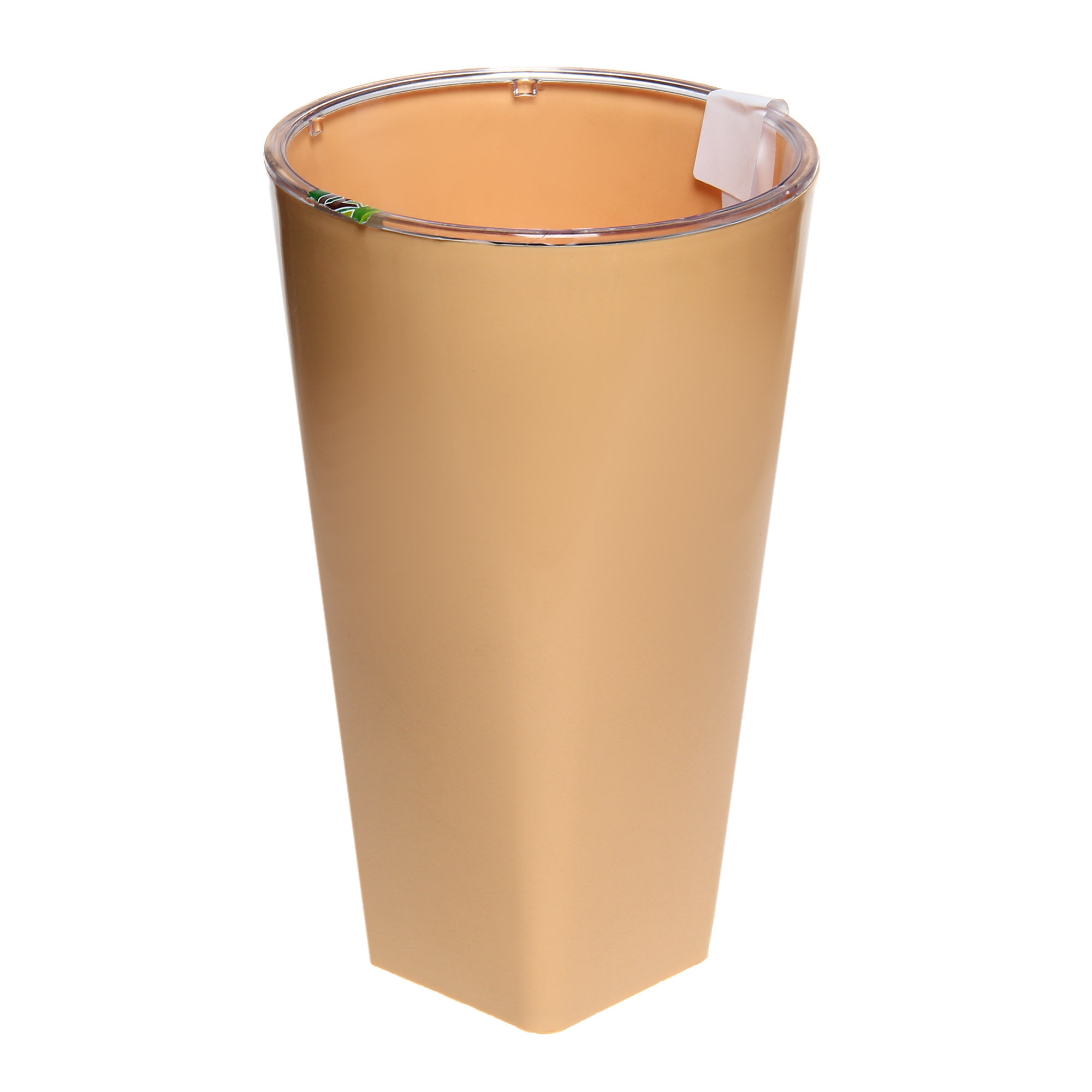 

Кашпо Пластавеню Грейс 25см с фитильным поливом Кремовое