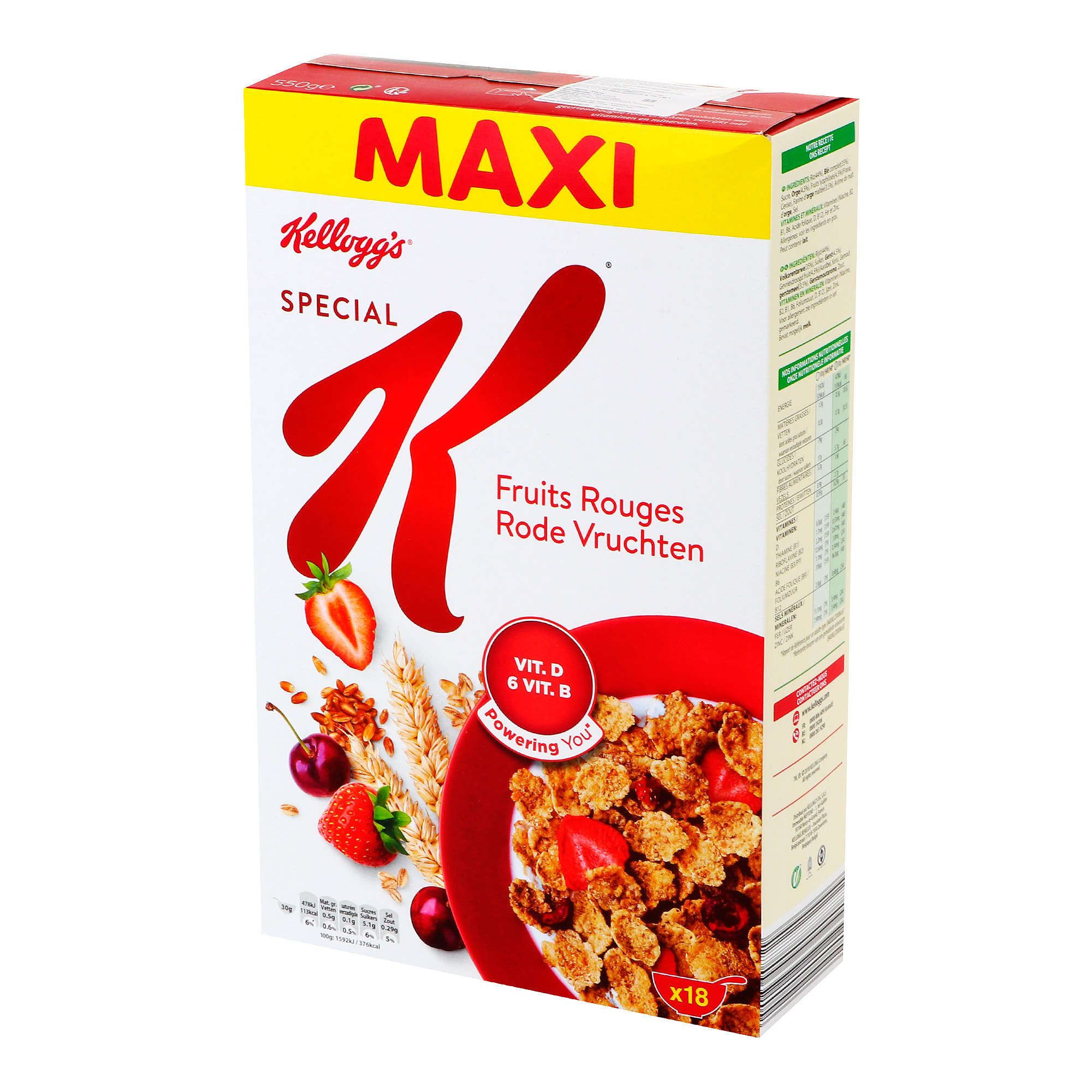 фото Хлопья kellogg's с красными фруктами 550 г