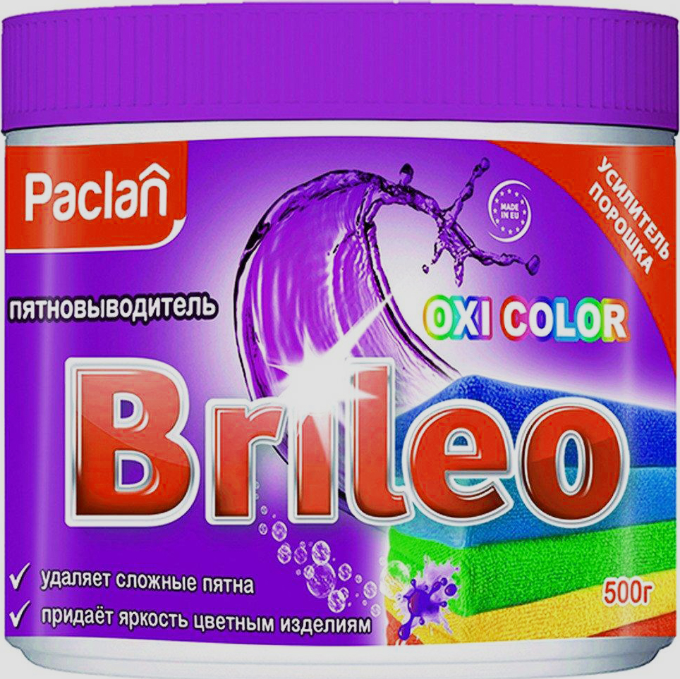 фото Пятновыводитель paclan brileo oxi color 500 г