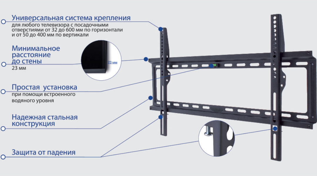 фото Кронштейн kromax ideal-1 new black