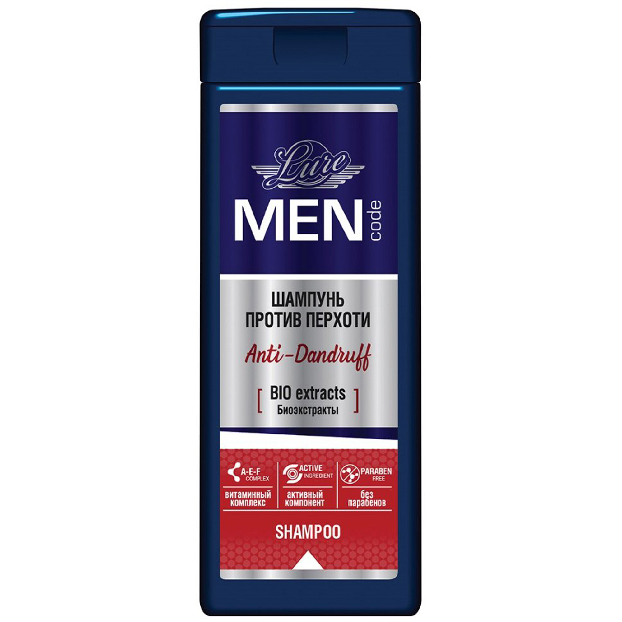 фото Шампунь lure men code anti-dandruff против перхоти 220 мл