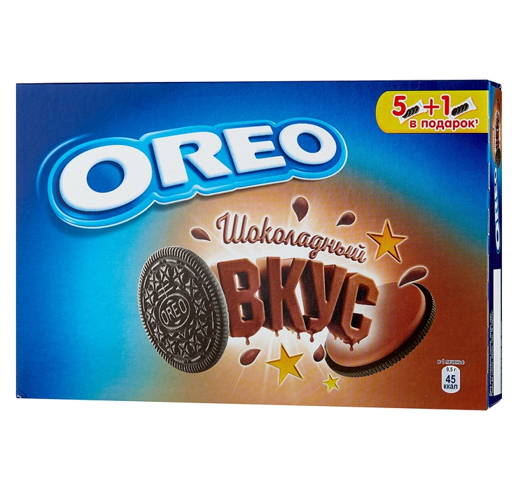 фото Печенье oreo шоколадный вкус в коробке, 228 г