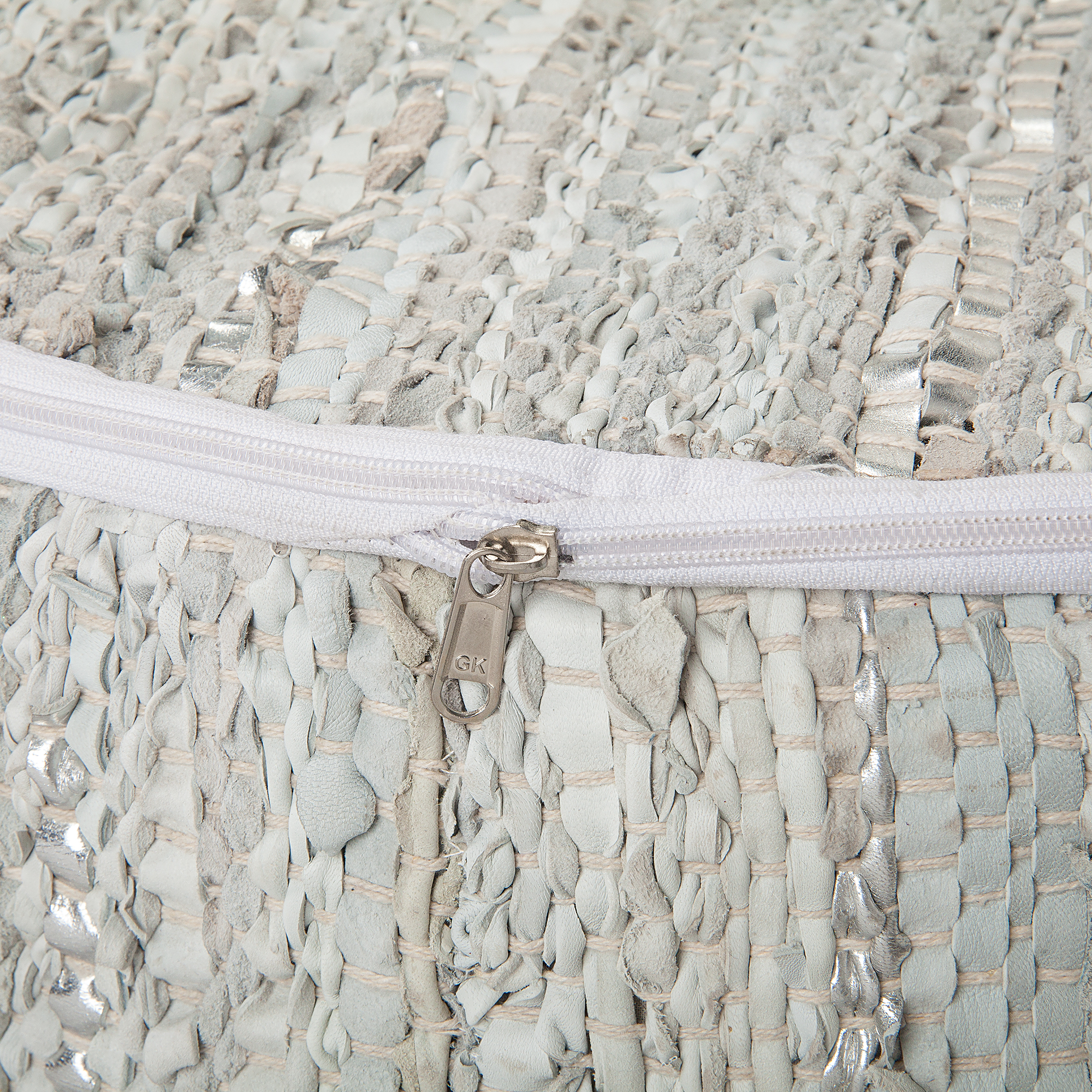 Пуф текстильный Kersten silver 60х60х41см (WER-3012), размер 60х60х41 см - фото 2