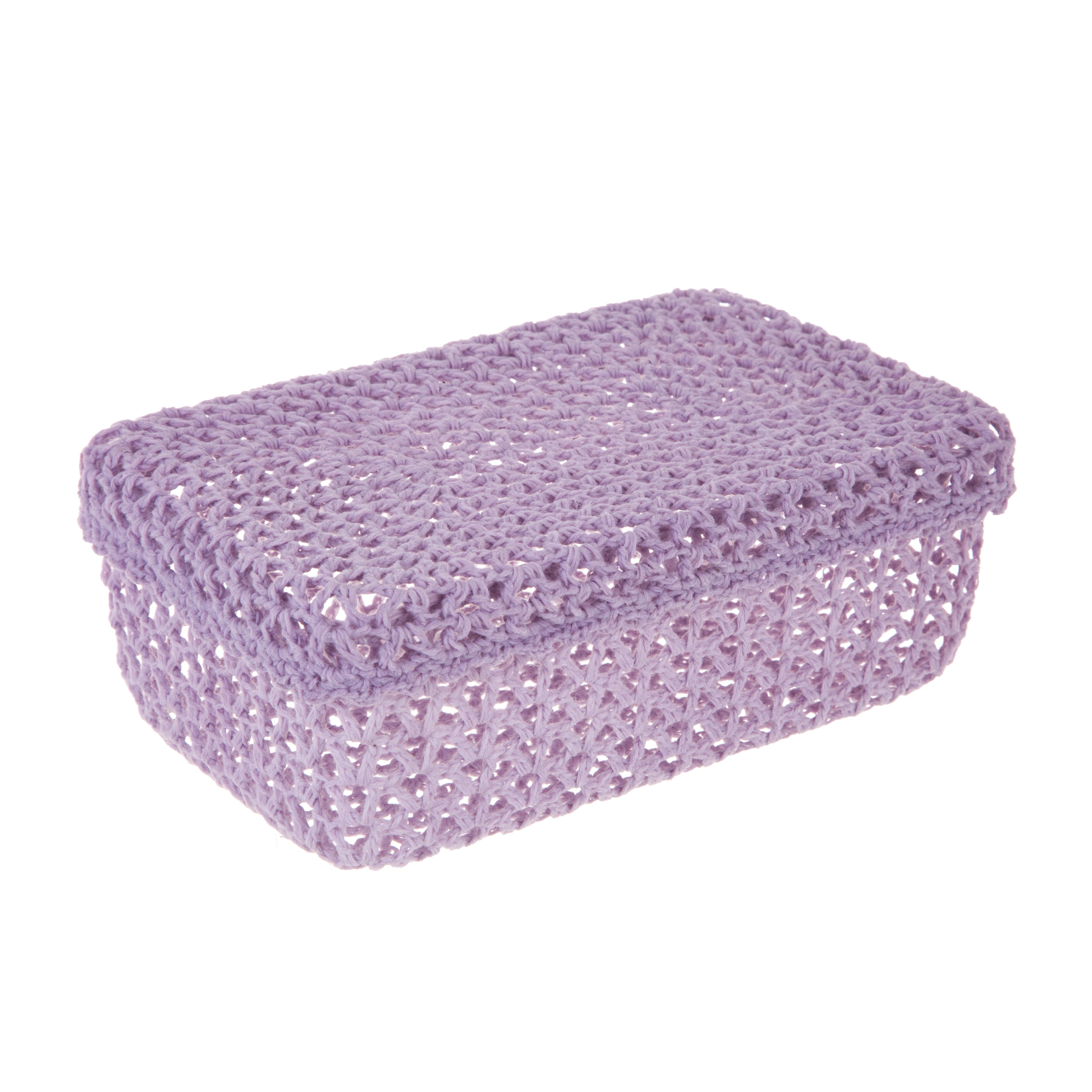 

Коробка для хранения Bizzotto deco uncinetto lilla m 380191