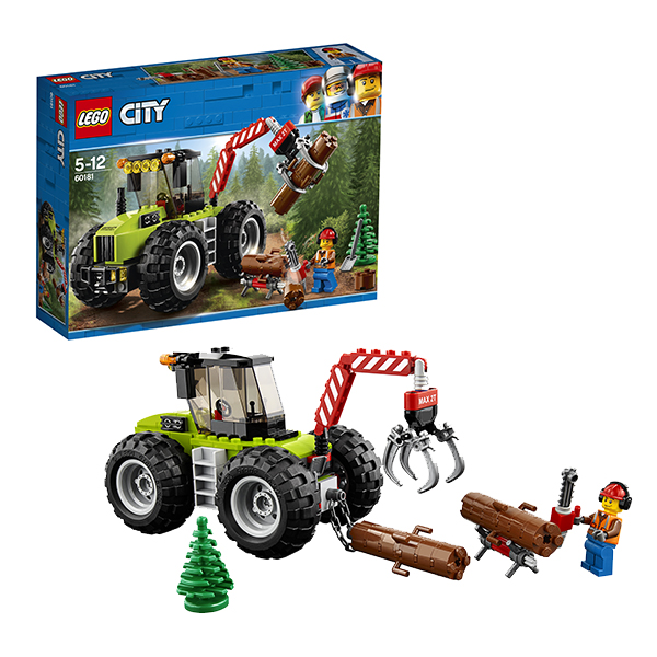 фото Игрушка город лесной трактор lego 60181