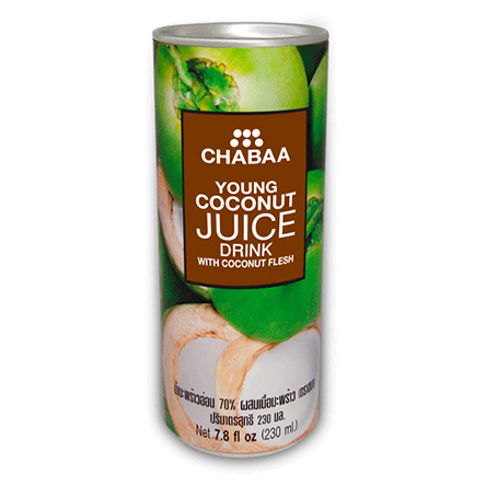

Напиток CHABAA из сока молодого кокоса с кокосовой мякотью 230 мл