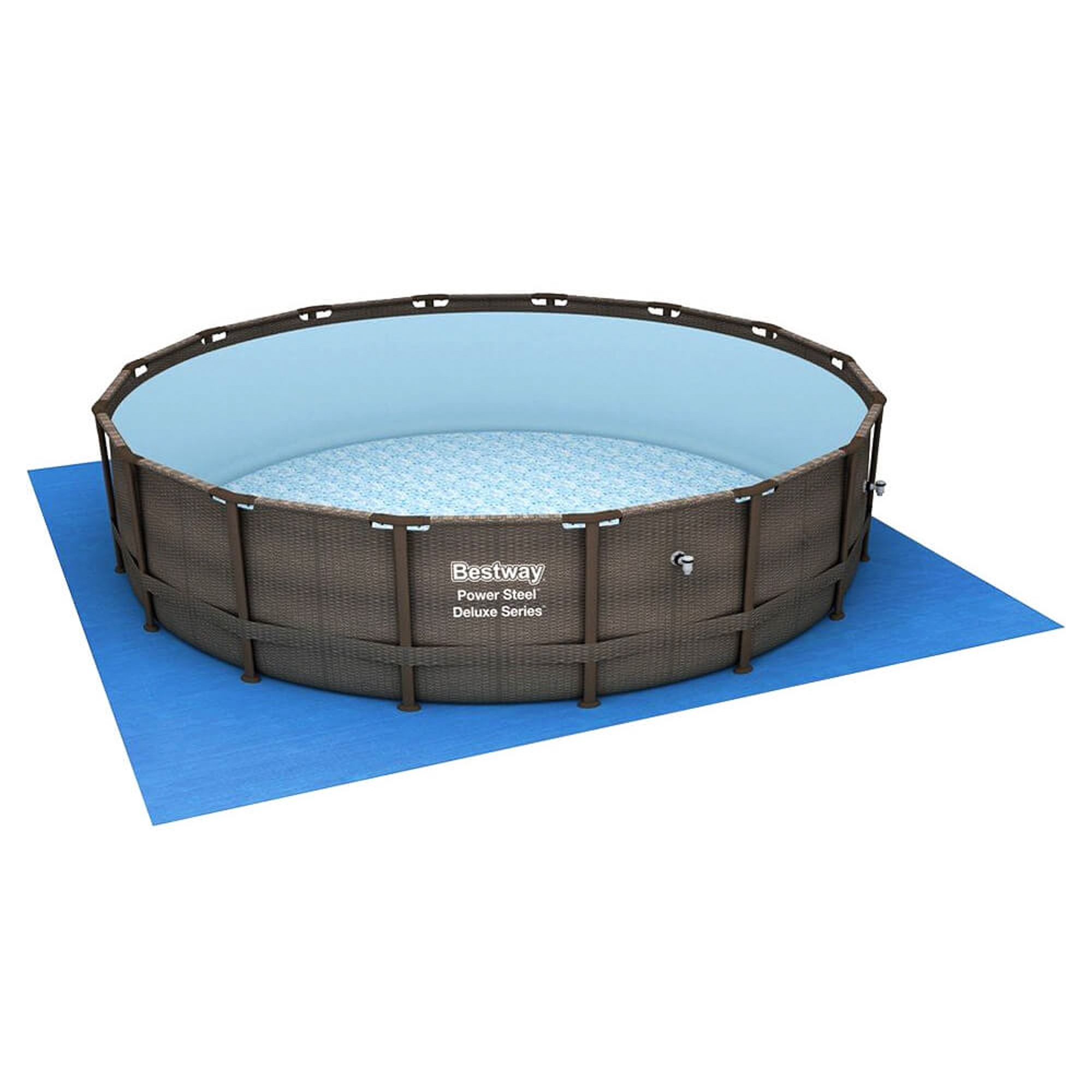 Бассейн коричневый обшивкой бествей