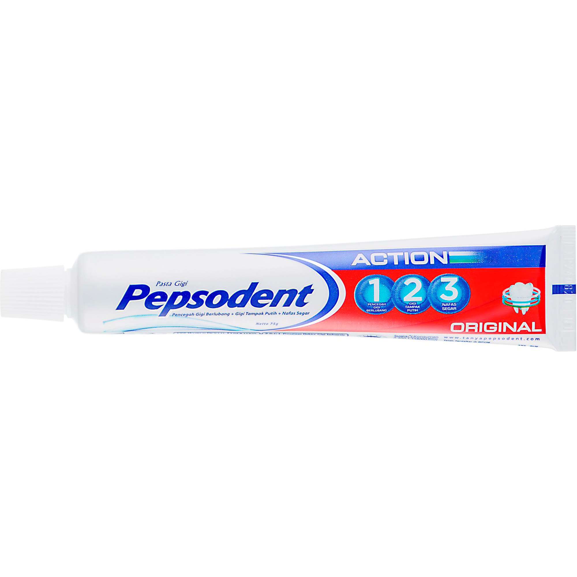 Зубная паста Pepsodent Action 123 Original 75 г, размер 16,5x3,6x3,1 см 20288832 - фото 2