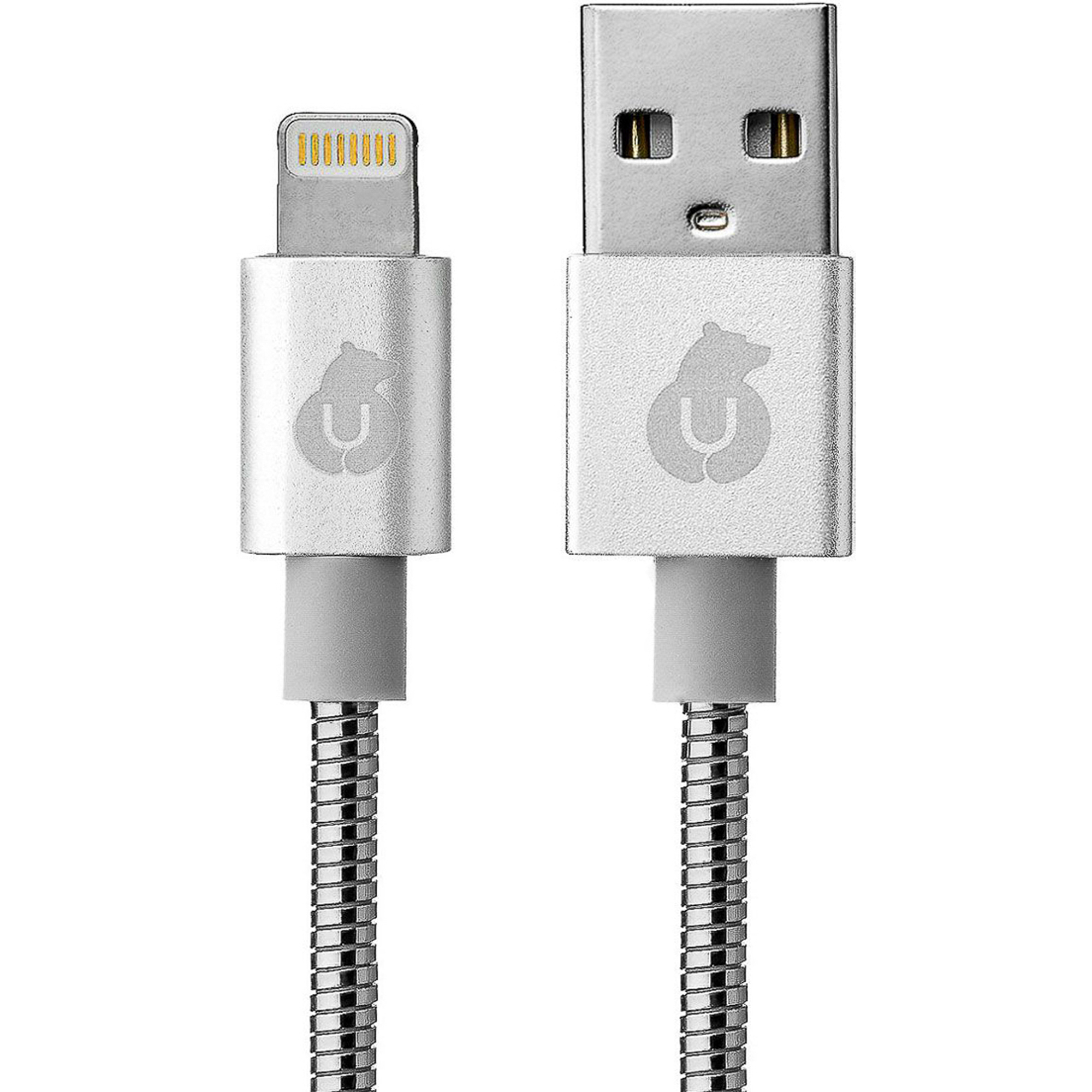 Кабель uBear MFI Kevlar Metal Cable USB Lightning DC06SL01-L Silver, цвет серебристый - фото 1