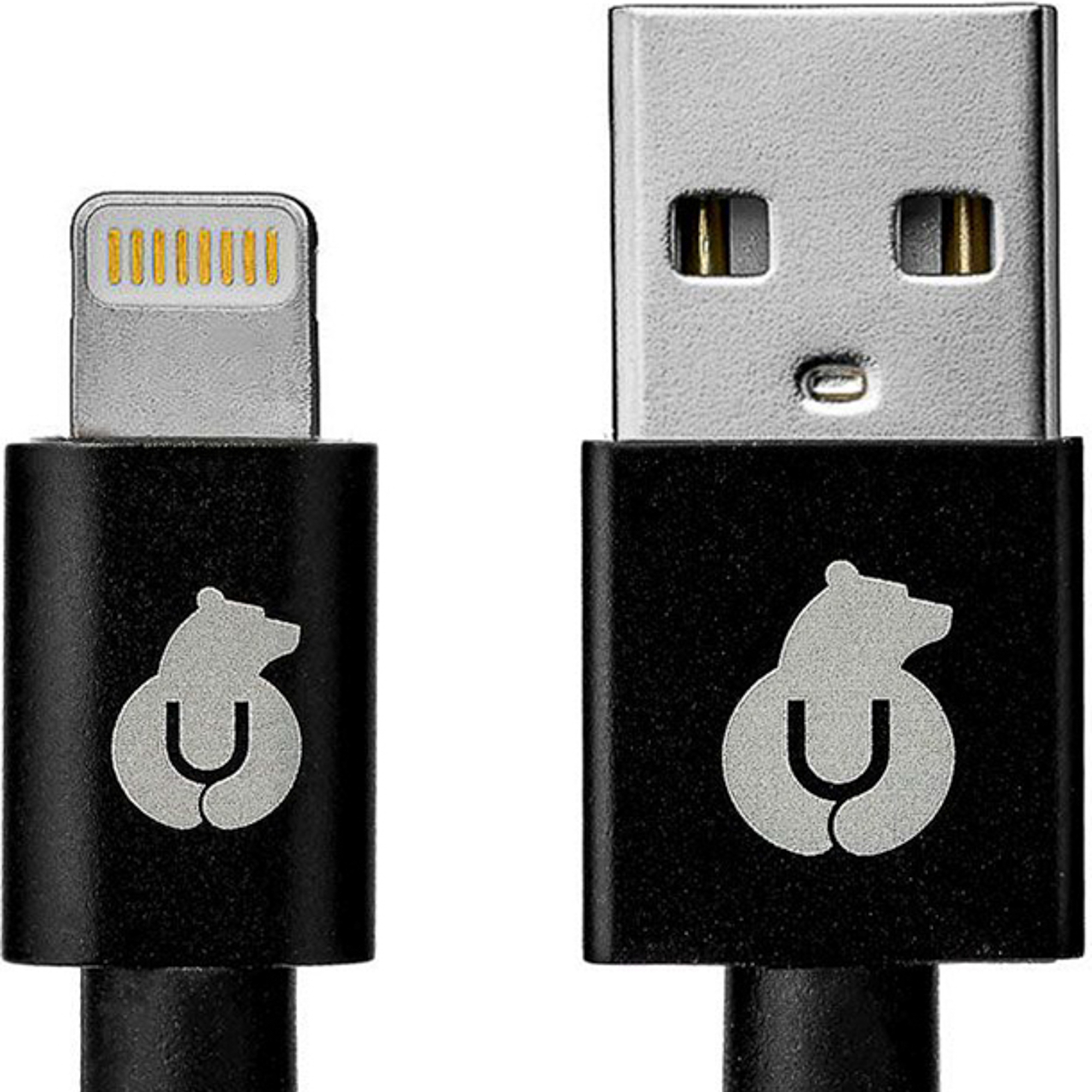 Кабель uBear MFI Kevlar Metal Cable USB Lightning DC06BL01-L Black, цвет черный - фото 1