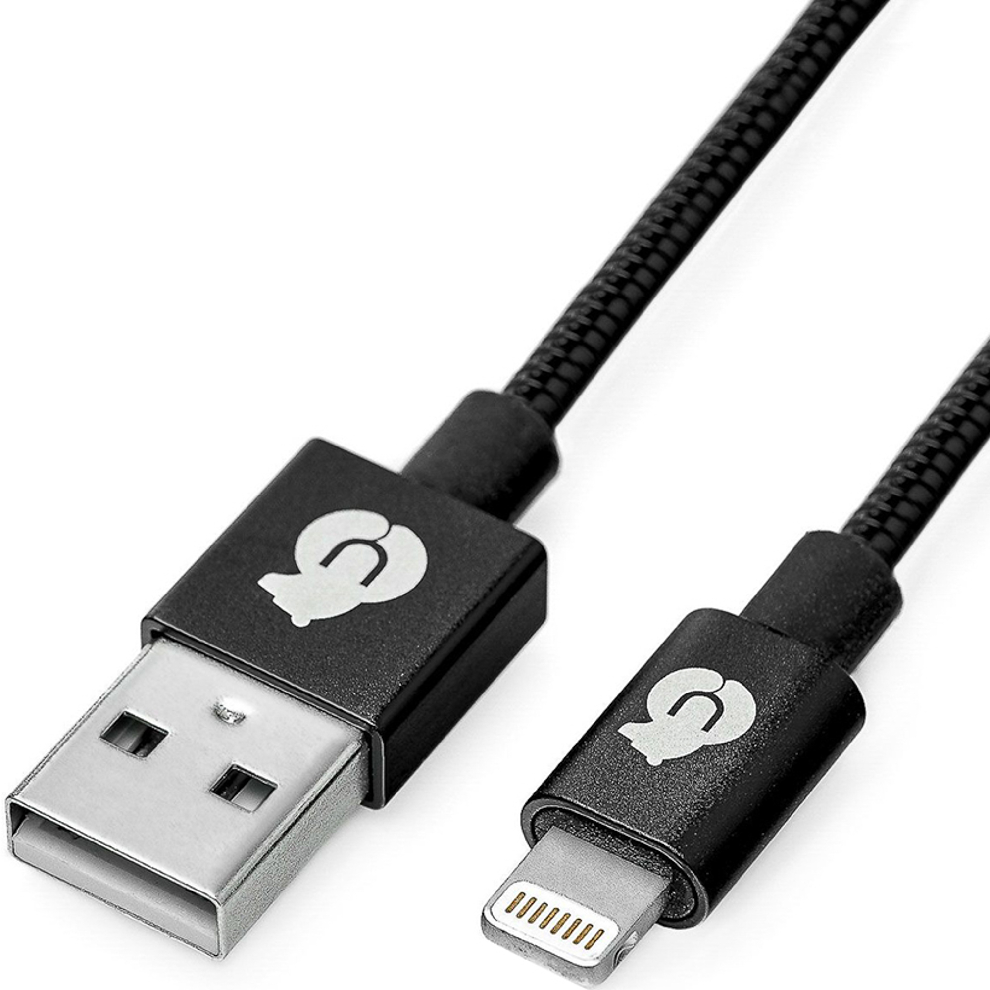 Кабель uBear MFI Kevlar Metal Cable USB Lightning DC06BL01-L Black, цвет черный - фото 2