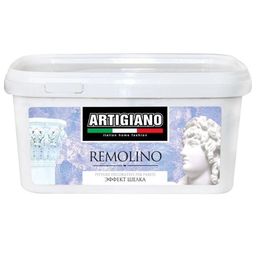 Декоративное покрытие с эффектом шелка Artigiano remolino 1.1/1л