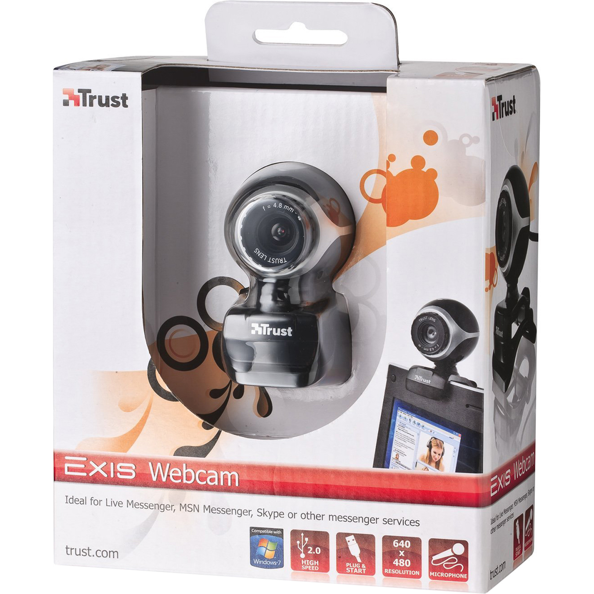 Веб-камера Trust Exis Webcam