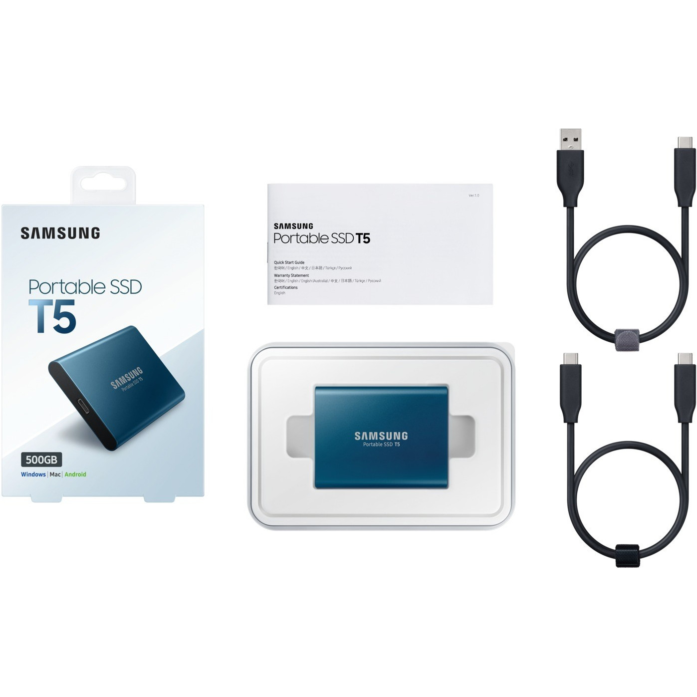 фото Жесткий диск samsung t5 500gb mu-pa500b/ww