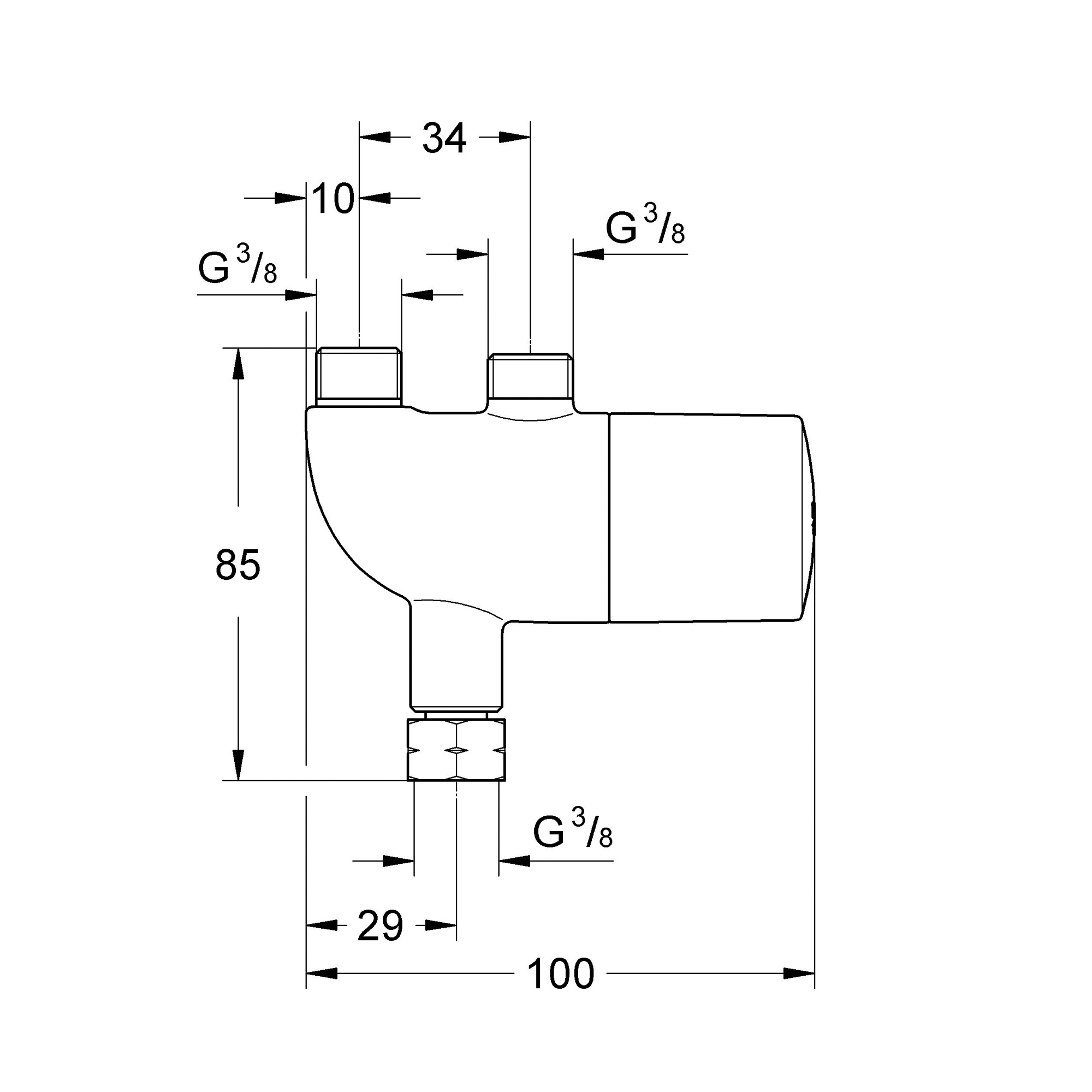 фото Термостат под раковиной grohtherm micro grohe