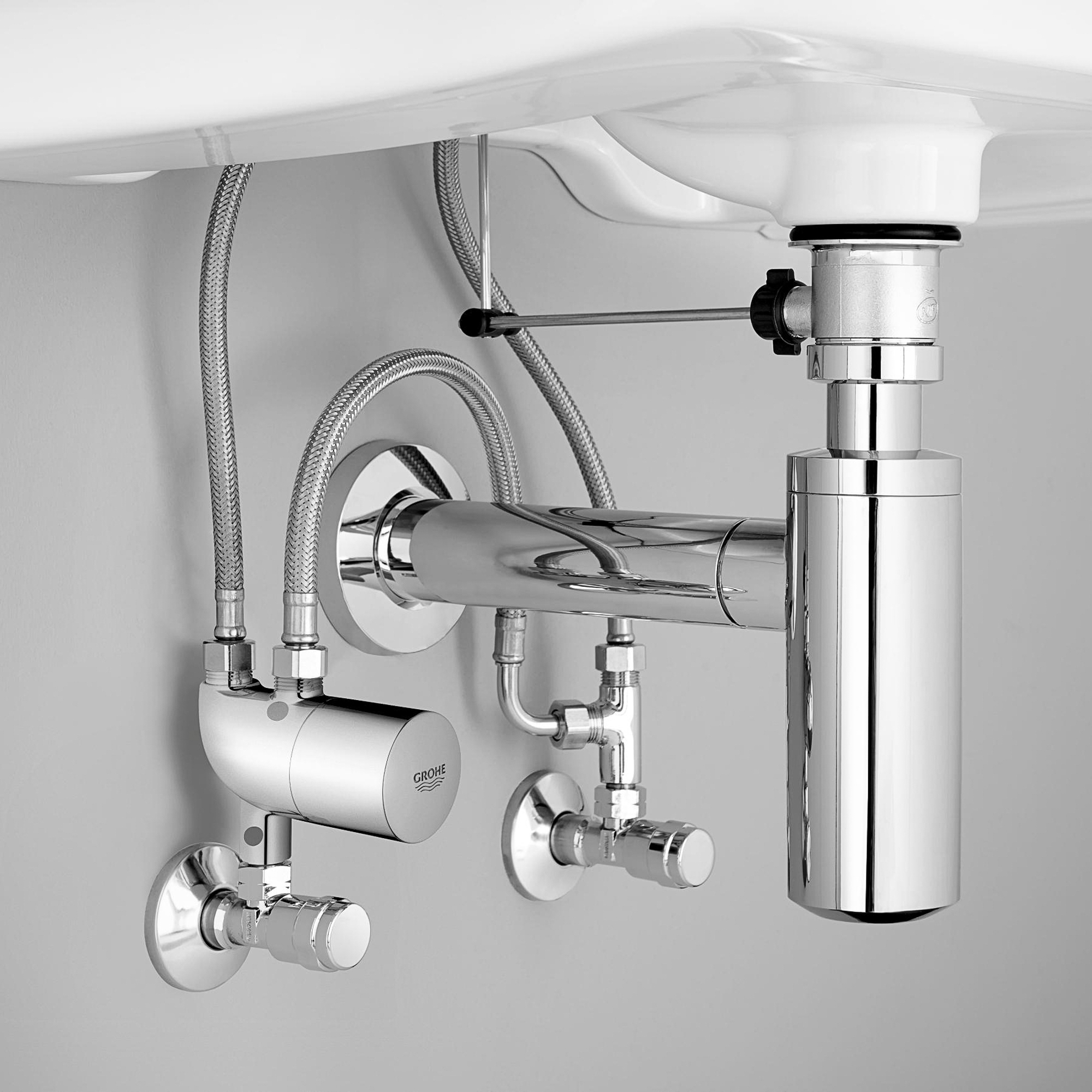 фото Термостат под раковиной grohtherm micro grohe