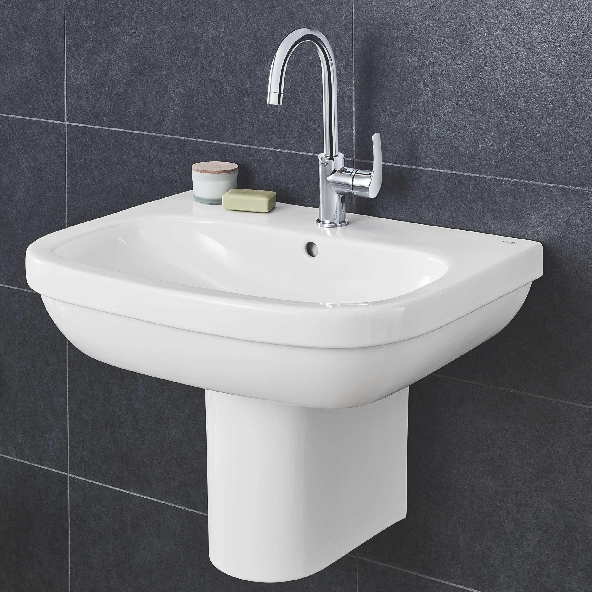 фото Раковина grohe euro ceramic 65 см, альпин-белый (39323000)