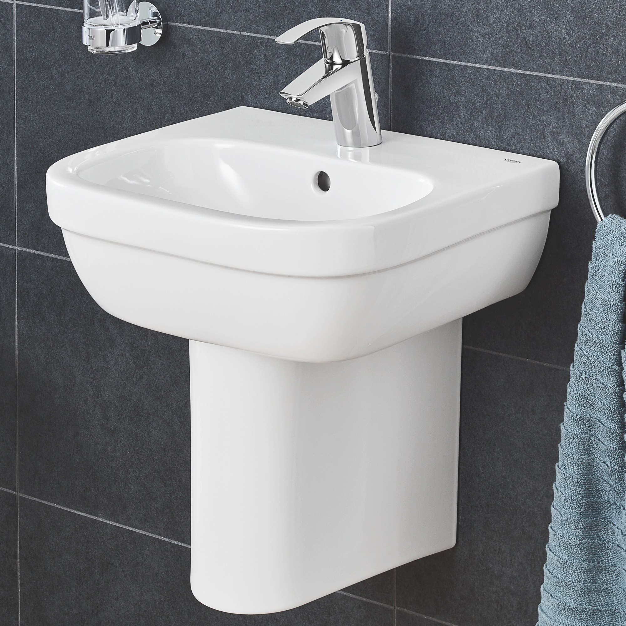 фото Мини-раковина grohe euro ceramic 45 см, альпин-белый (39324000)