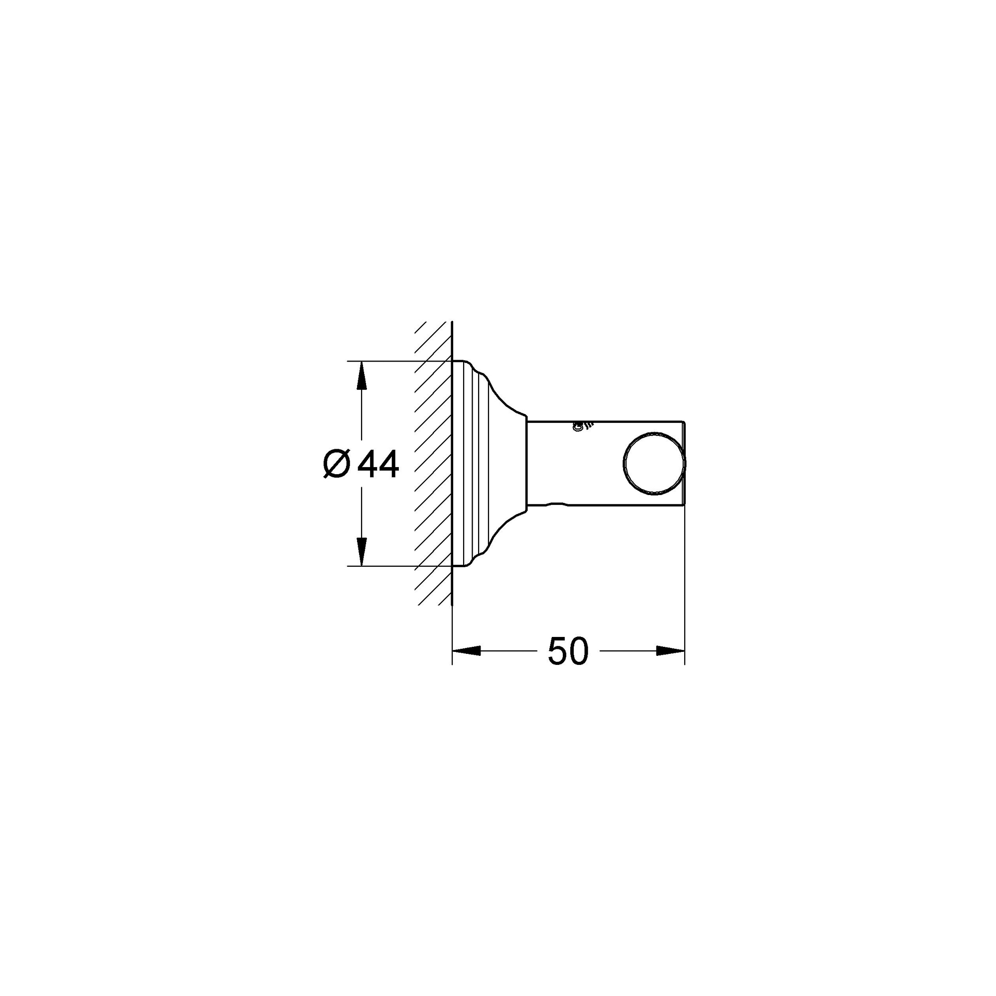 фото Крючок для банного халата grohe essentials authentic, хром