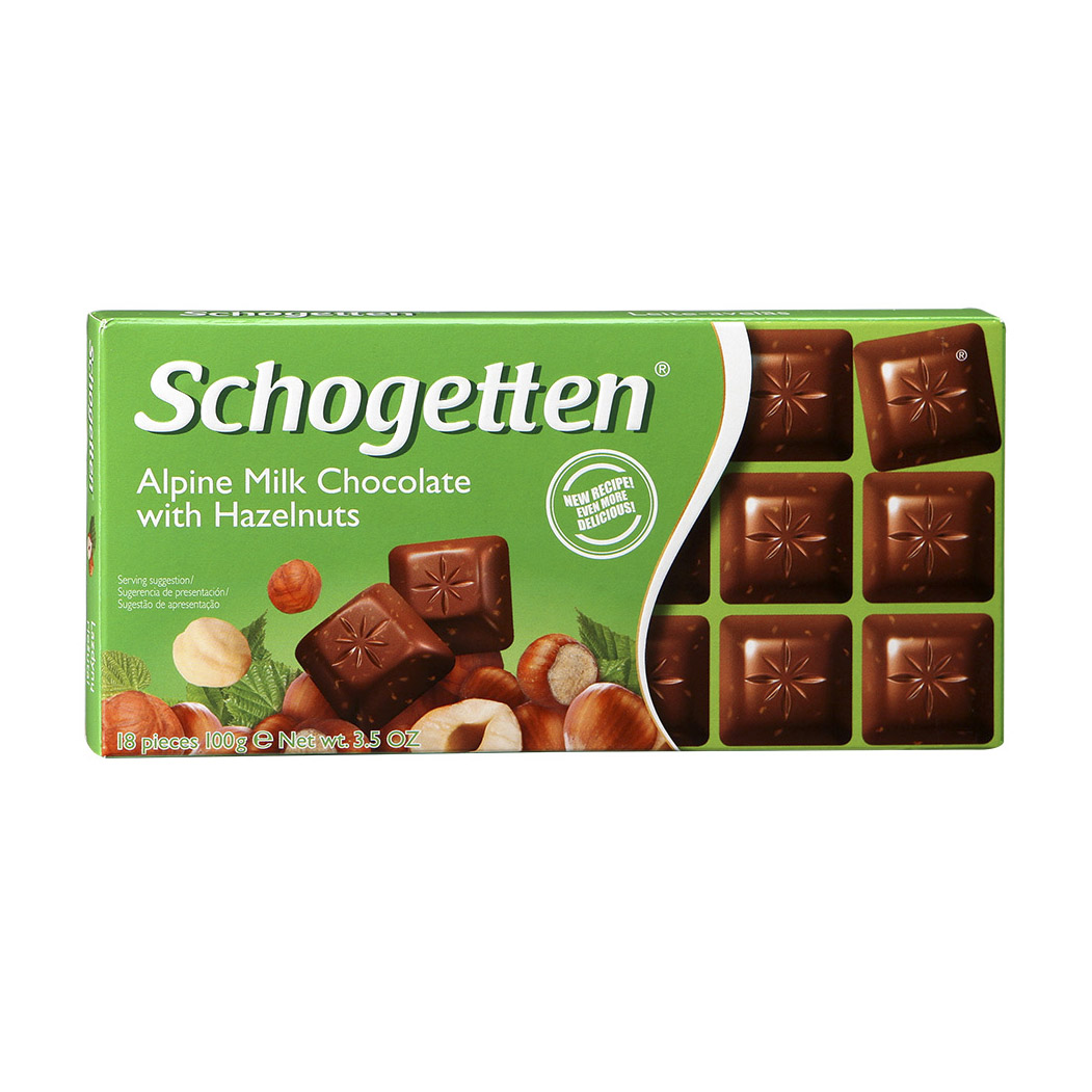 Шоколад Schogetten Альпийский молочный с фундуком 100 г