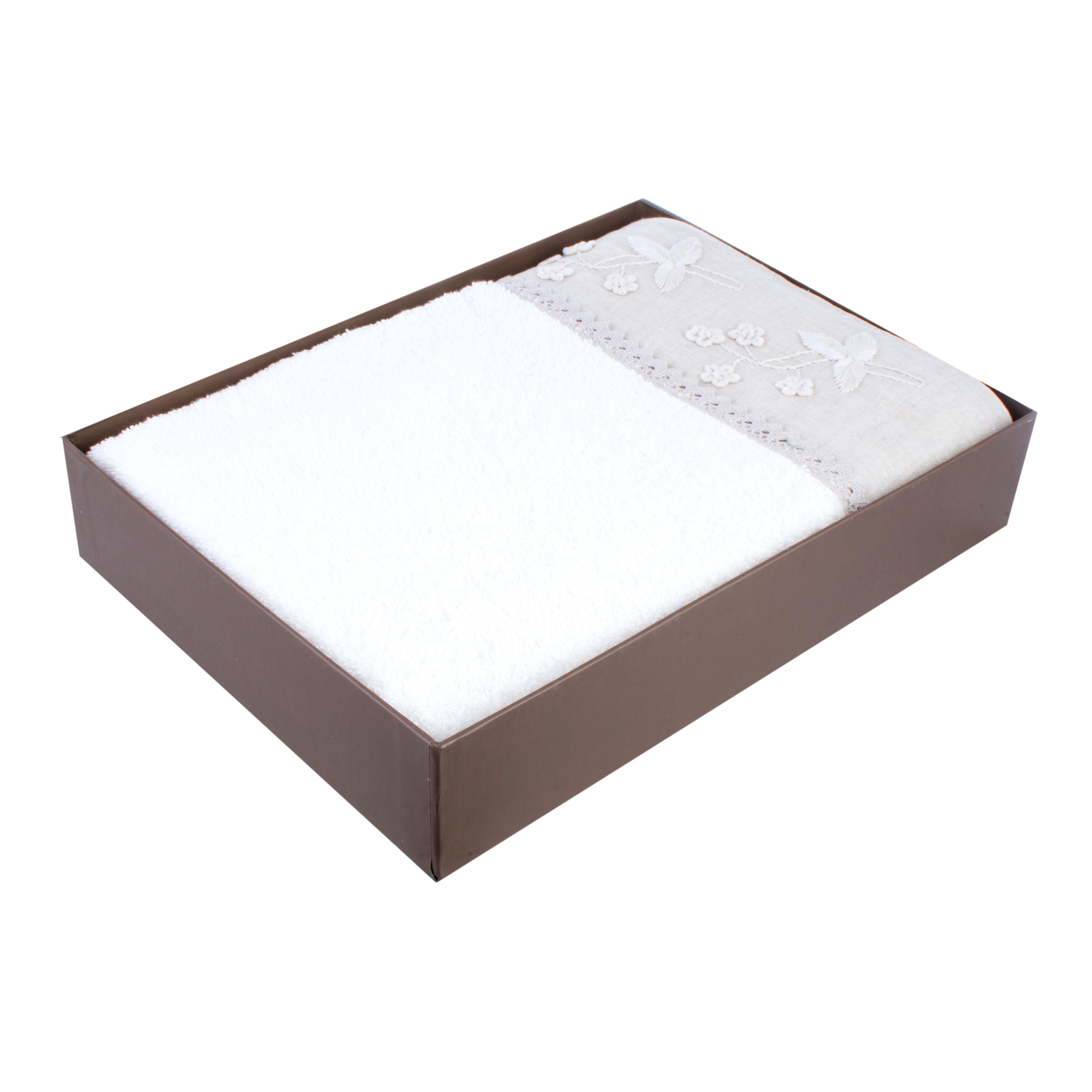 

Полотенце cream ayliz 80х150 Ecocotton