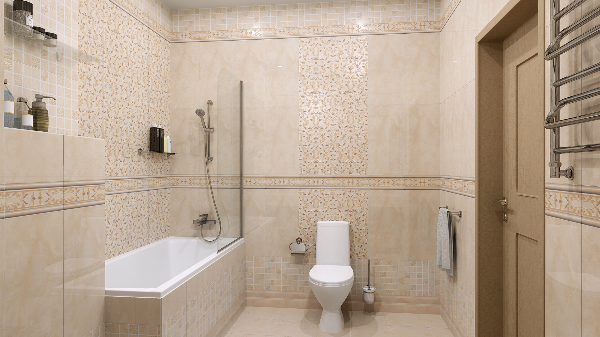 фото Плитка kerama marazzi вирджилиано беж обрезной 30x60 см 11104r