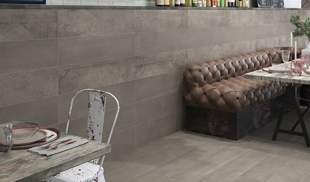 фото Плитка argenta ceramica indore decor taupe 22,5x90 см