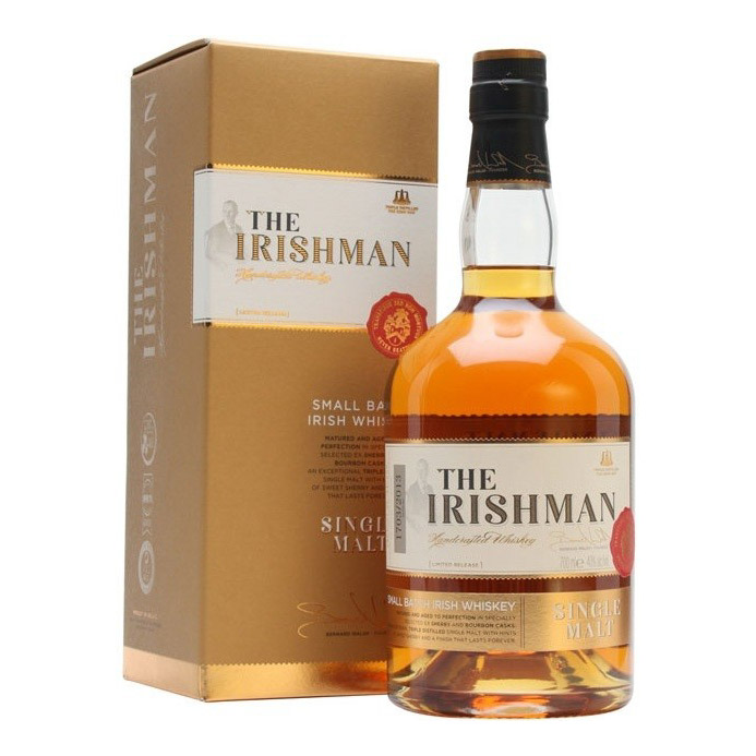 

Виски The Irishman Single Malt 10 лет 700 мл, Виски приятного золотого цвета.