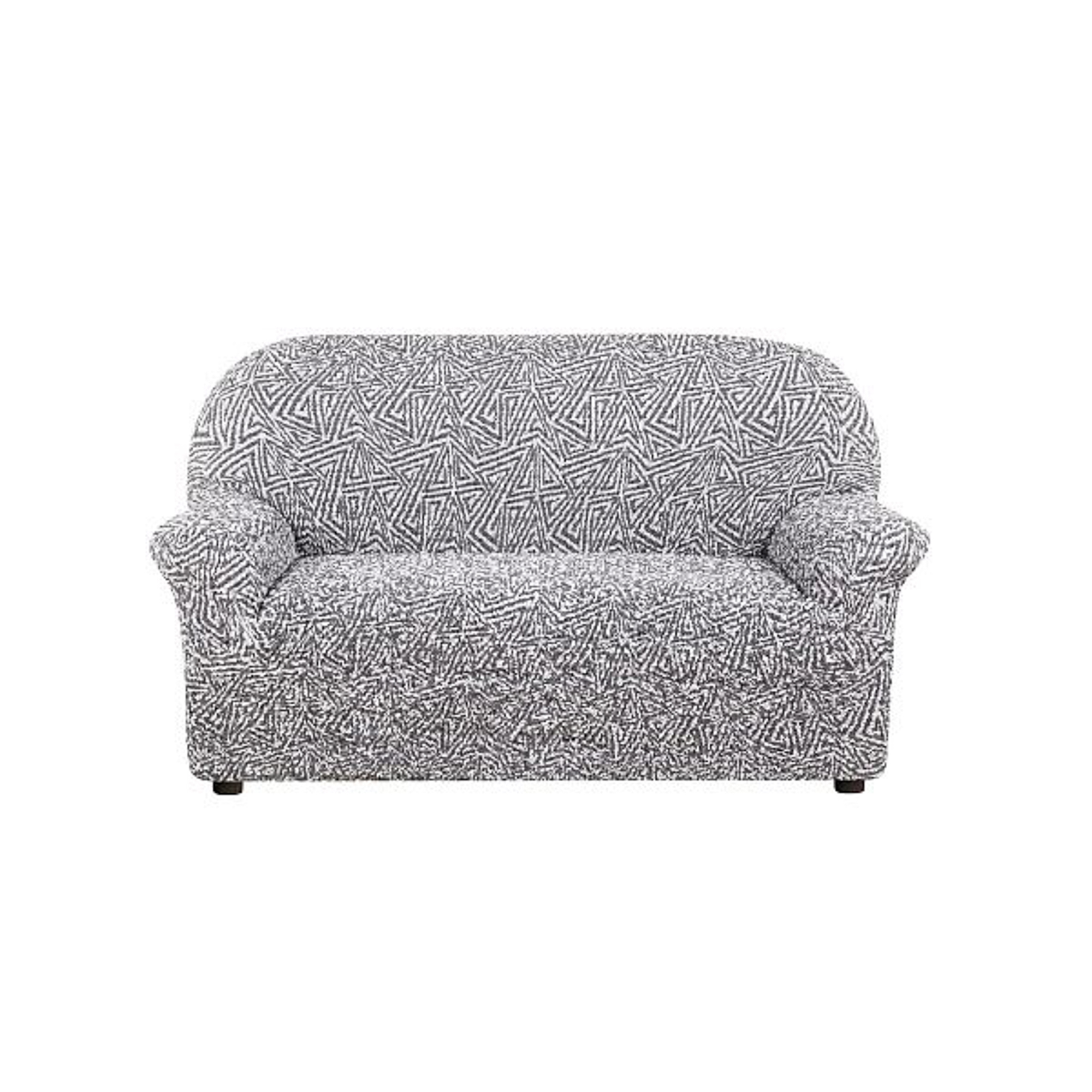 фото Чехол на 2-х местный диван виста меандр серый еврочехол