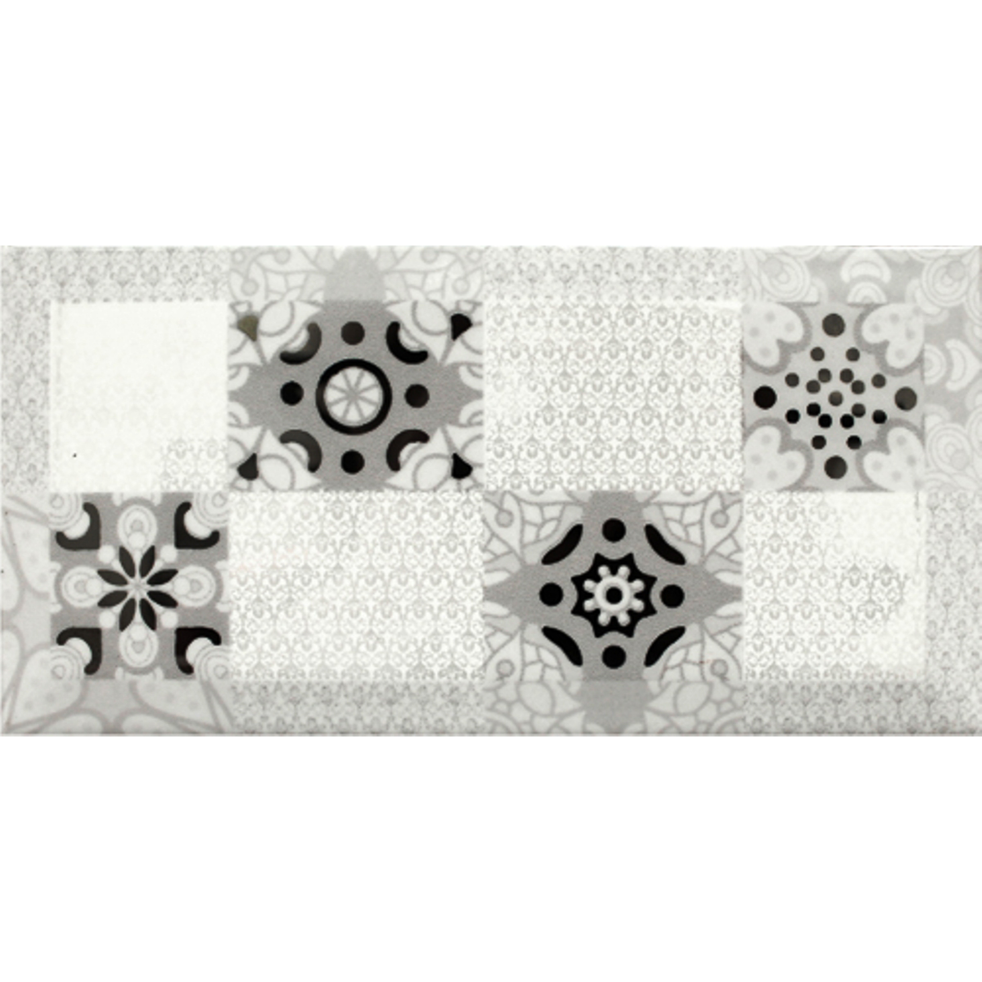 фото Декор absolute keramika monocolor ornamento blanco 10x20 см absolut keramika