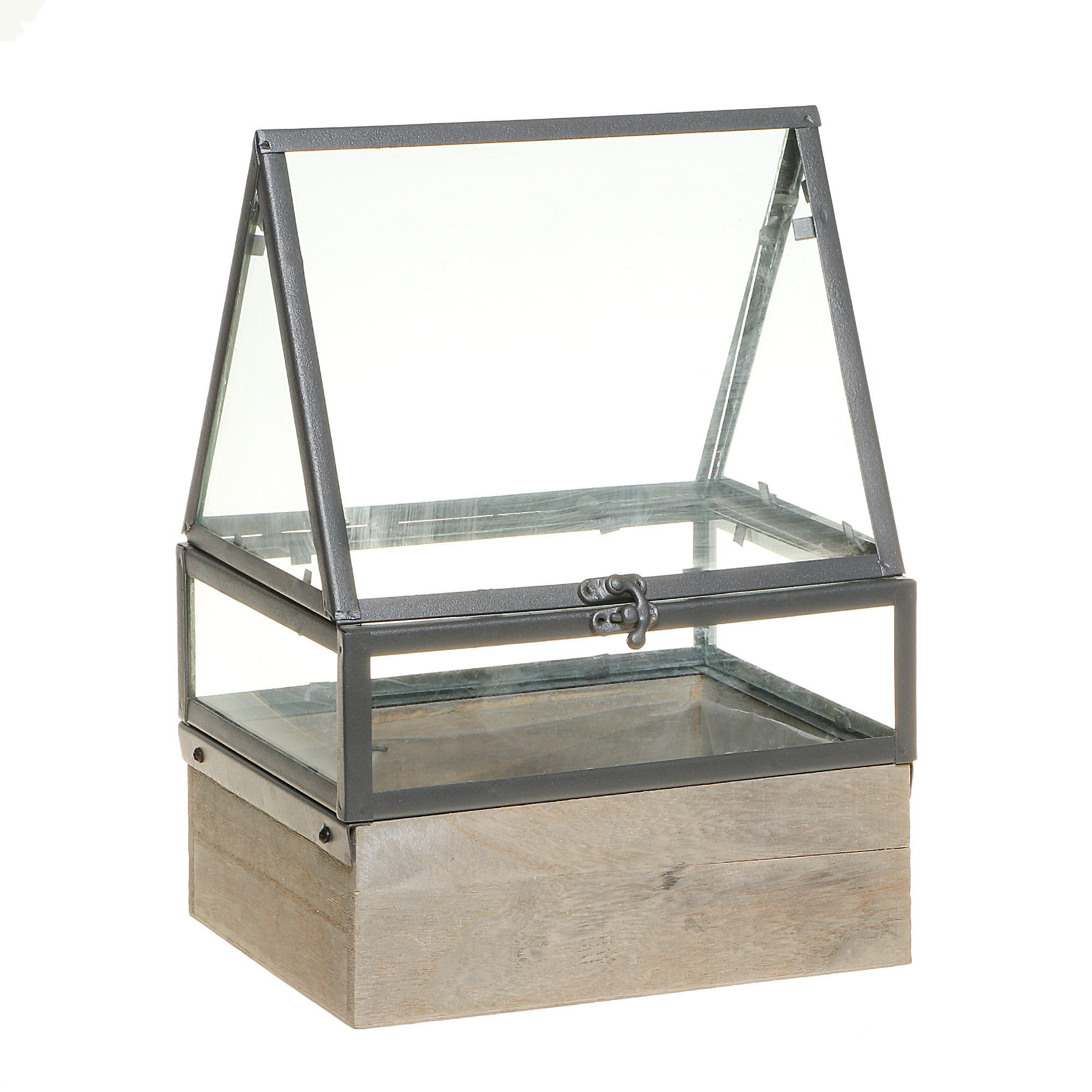 

Флорариум Edelman flower greenhouse серый 24x19x32