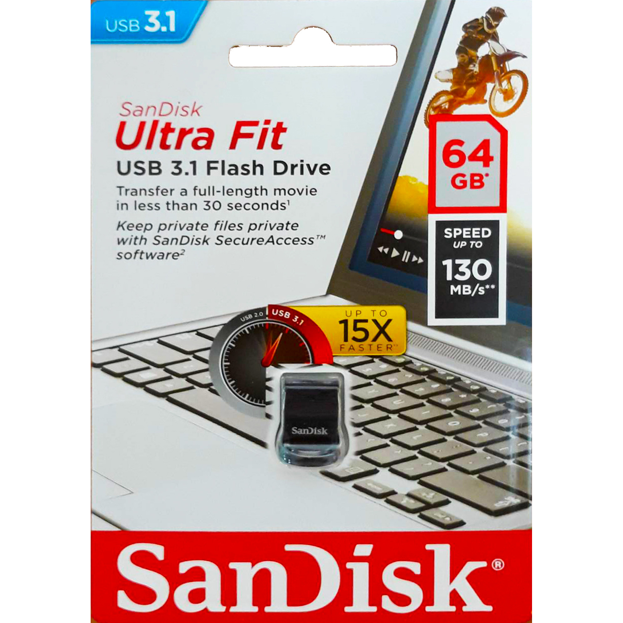 фото Флеш-карта sandisk ultra fit 64gb