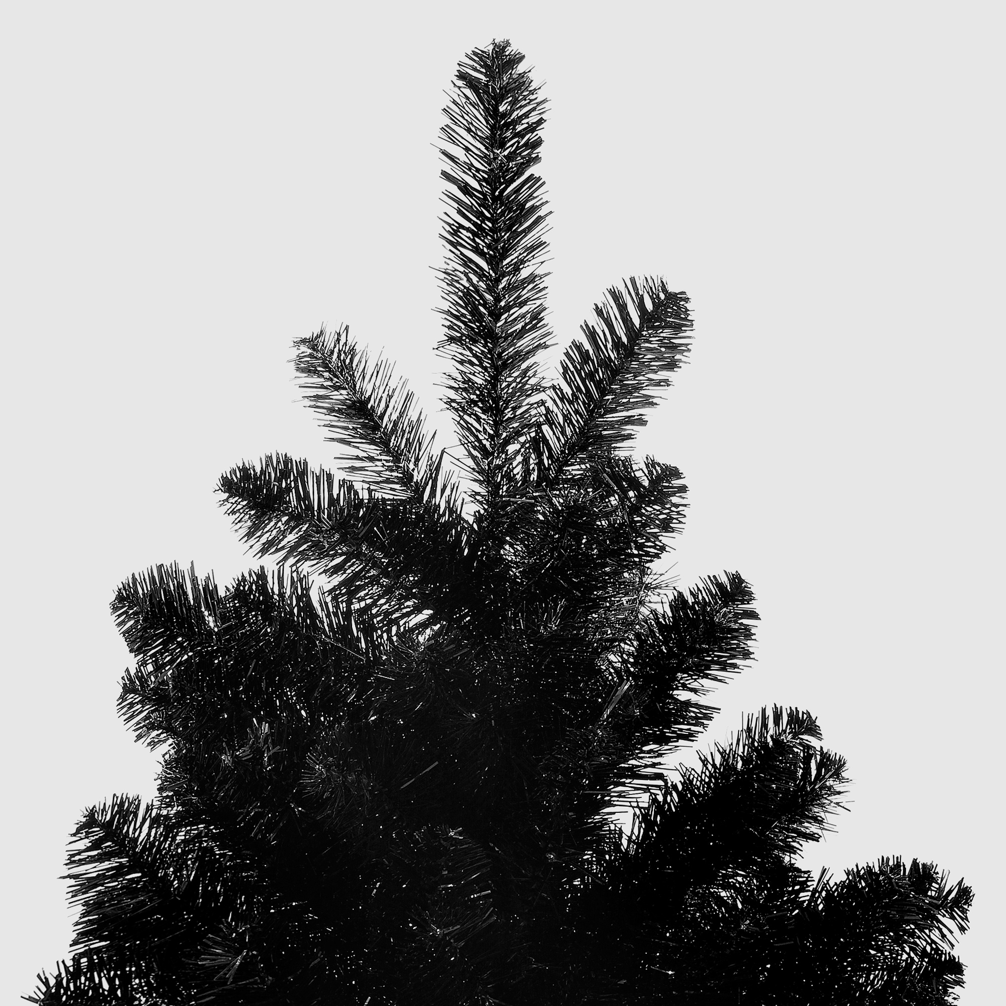 фото Ель искусственная imperial tree black crystal черная 182 см