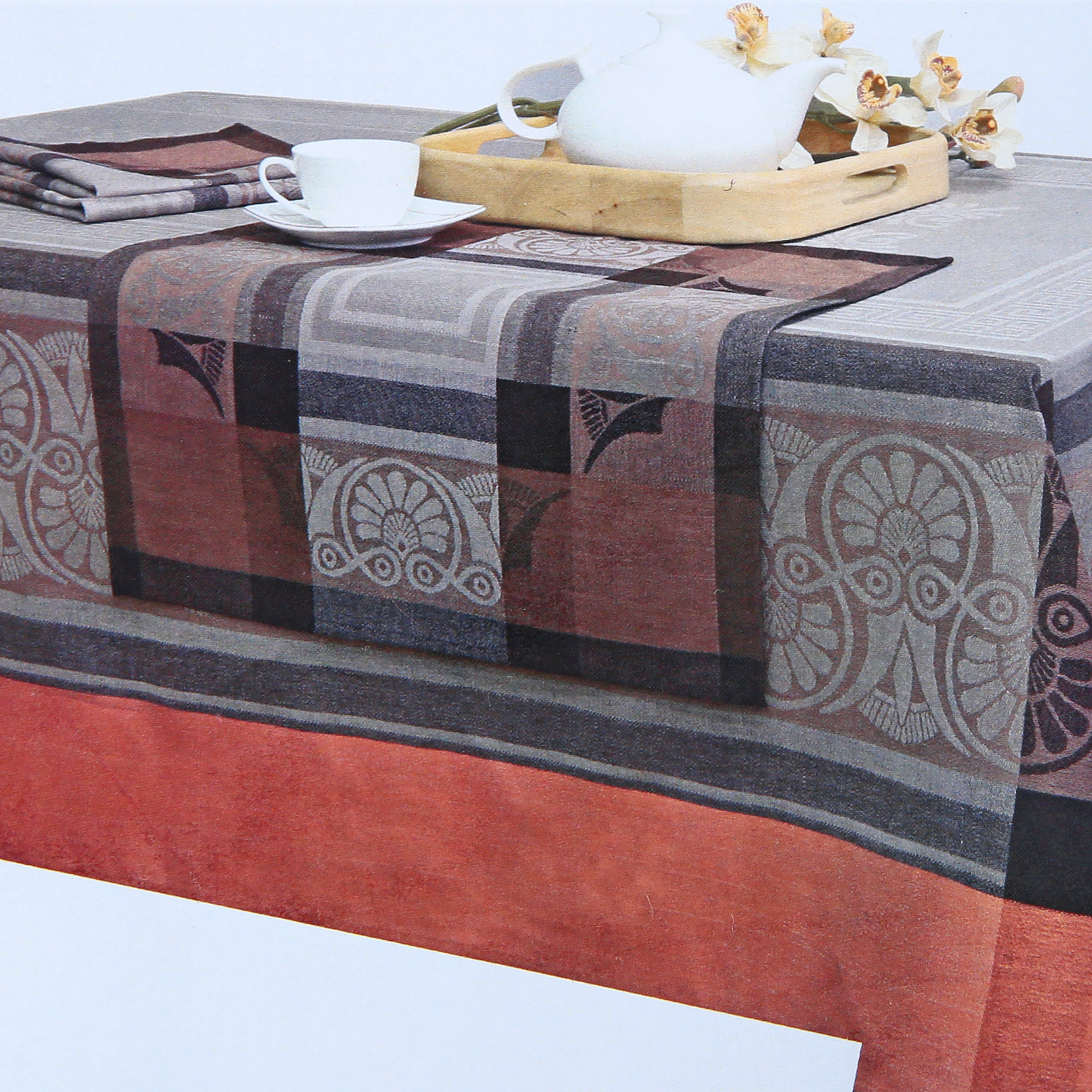 

Скатерть Беларускi лен эллада 155х200 + 6 салфеток