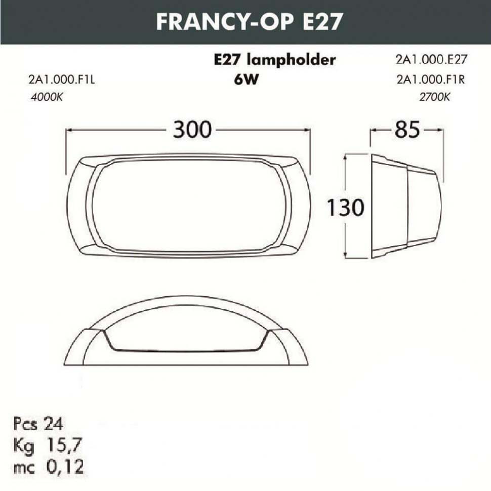 фото Уличное бра fumagalli francy-op 2a1.000.000.lyf1r