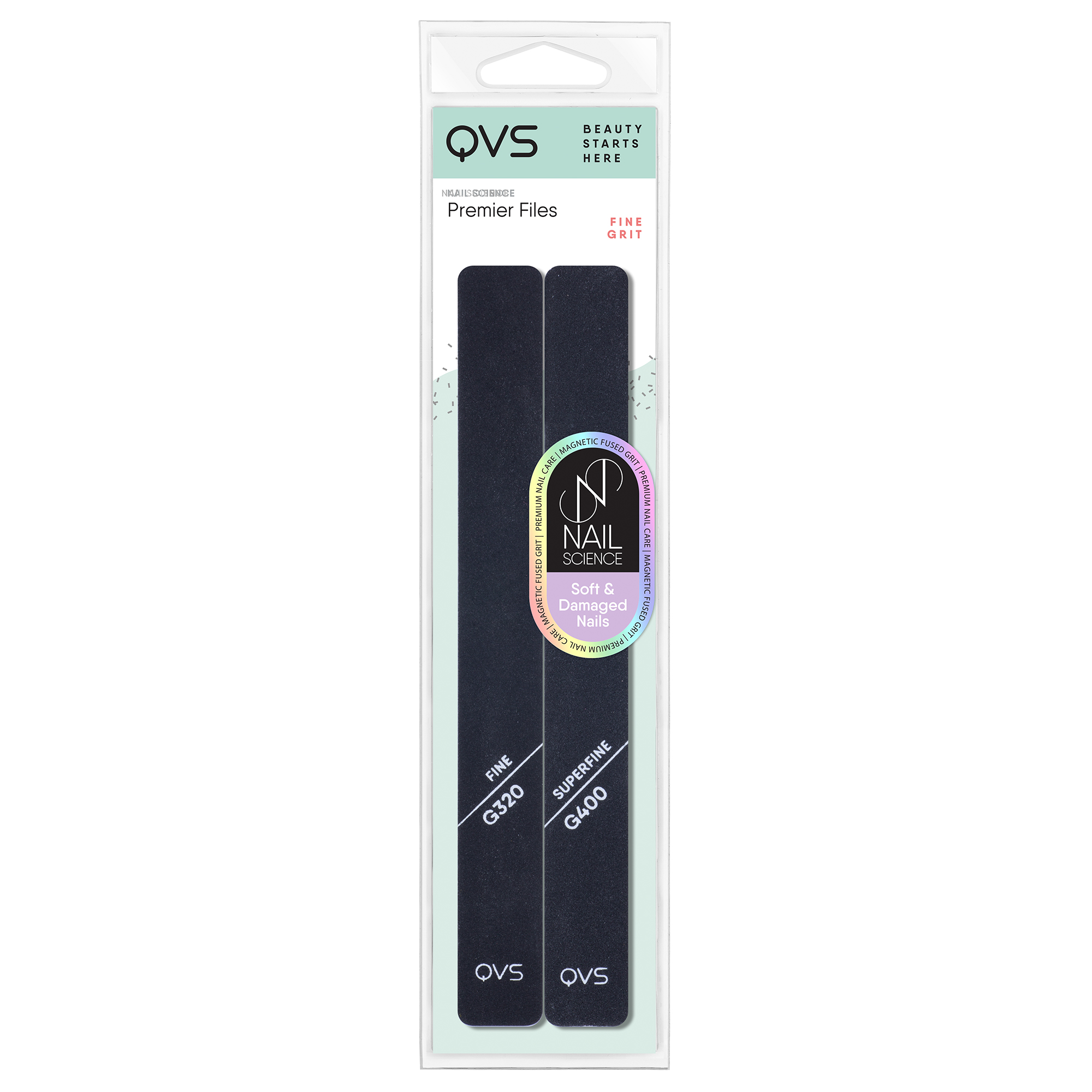 Пилки для ногтей QVS 82-10-1665 2 шт, цвет черный - фото 1