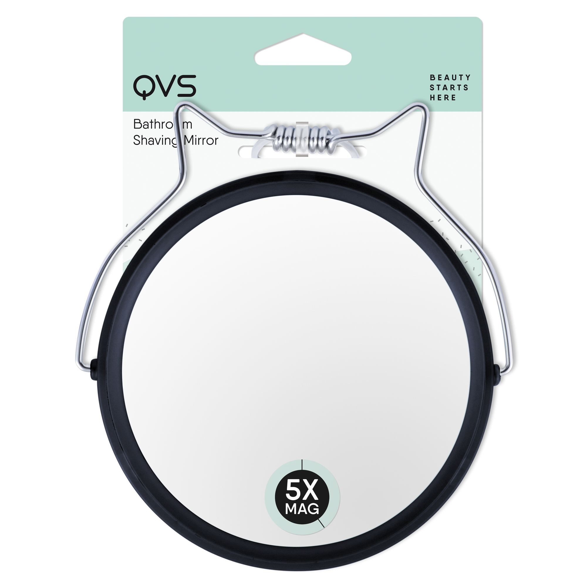 фото Зеркало для макияжа и бритья qvs с 5-кратным увеличением