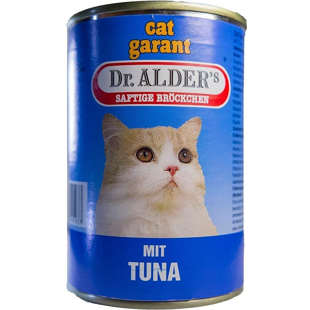 Корм для кошек Dr. Alder's Cat Garant Сочные кусочки в соусе, тунец 415 г