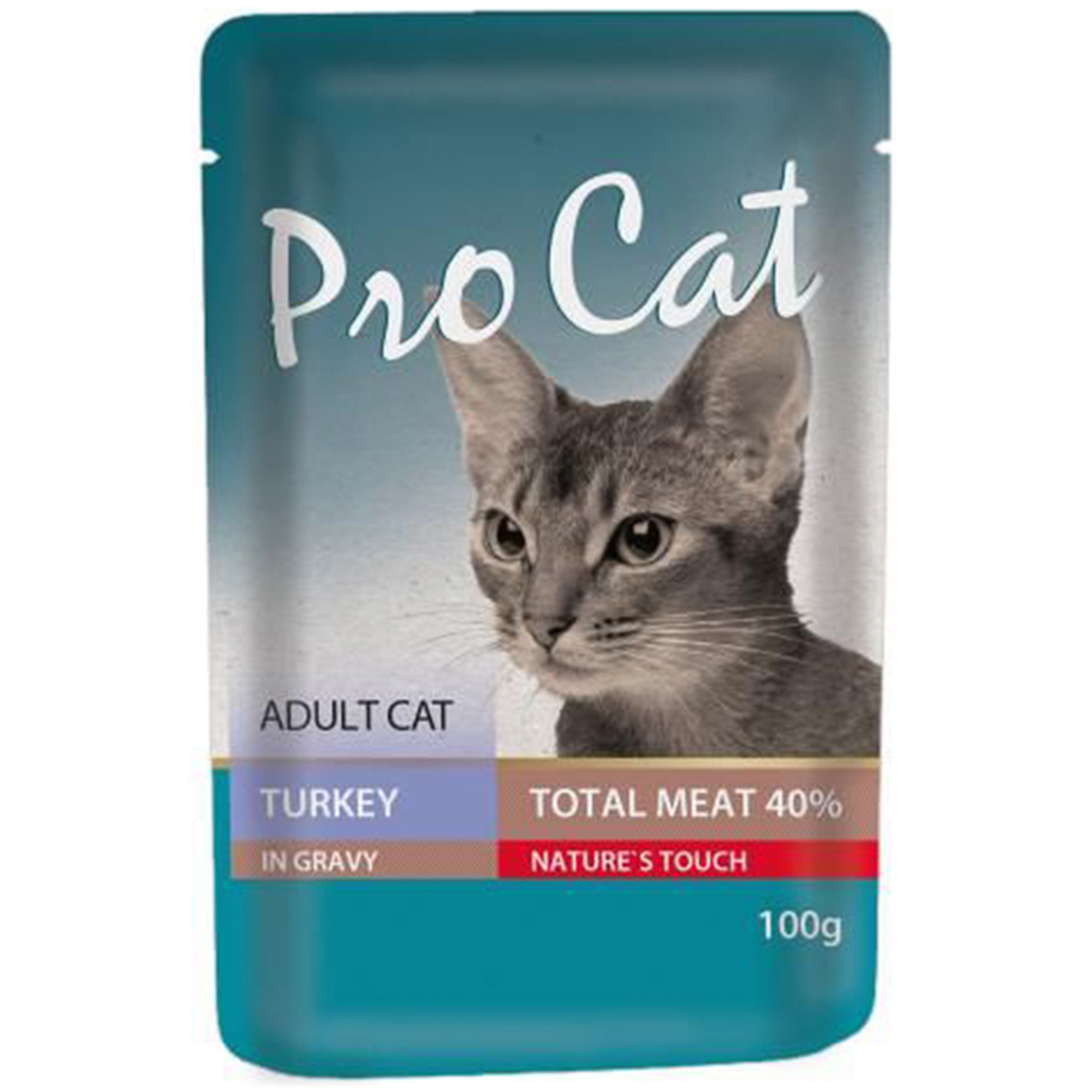 Корм для кошек PRO CAT Индейка 100г