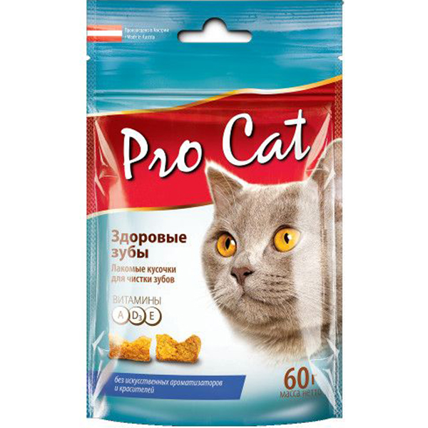 Лакомство PRO CAT Здоровые зубы 60г 129₽