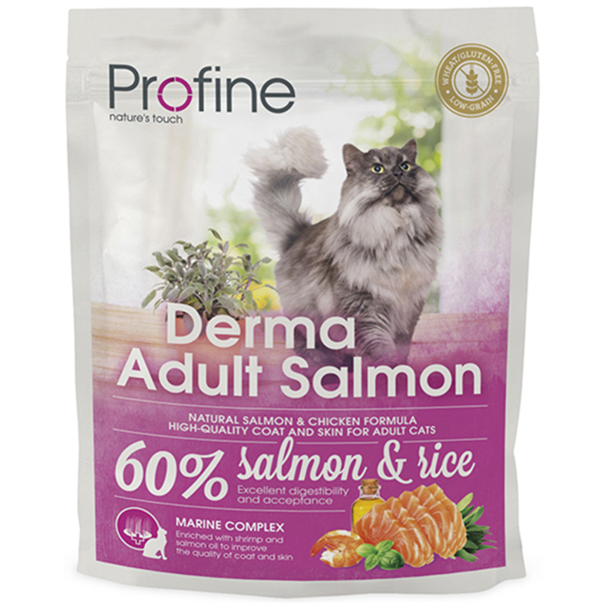 Корм для кошек PROFINE Derma С лососем 300г