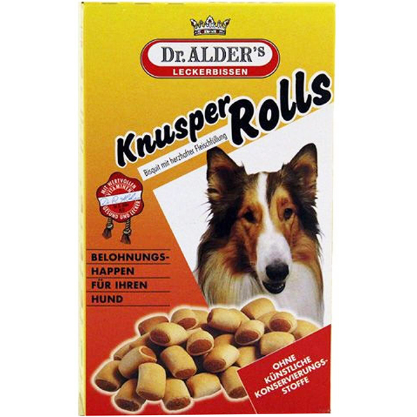 фото Лакомство для собак dr. alder's knusper rolls minis 500 г