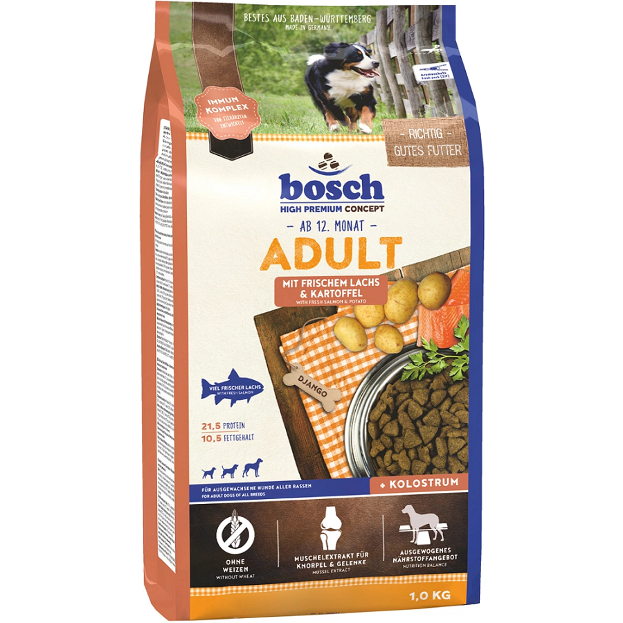 Корм для собак Bosch Adult с лососем и картофелем 1 кг
