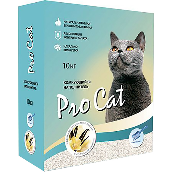 Наполнитель Pro Cat С запахом ванили 10 кг