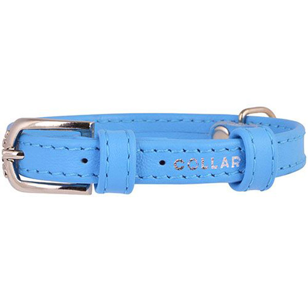 фото Ошейник для собак collar glamour без украшений 12 мм 21-29 см синий