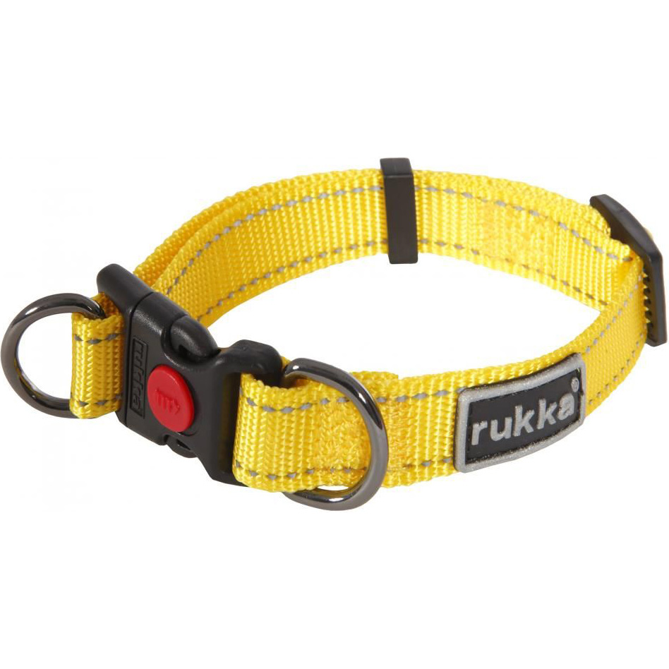 фото Ошейник для собак rukka pets bliss polar collar 20 мм 30-40 см желтый
