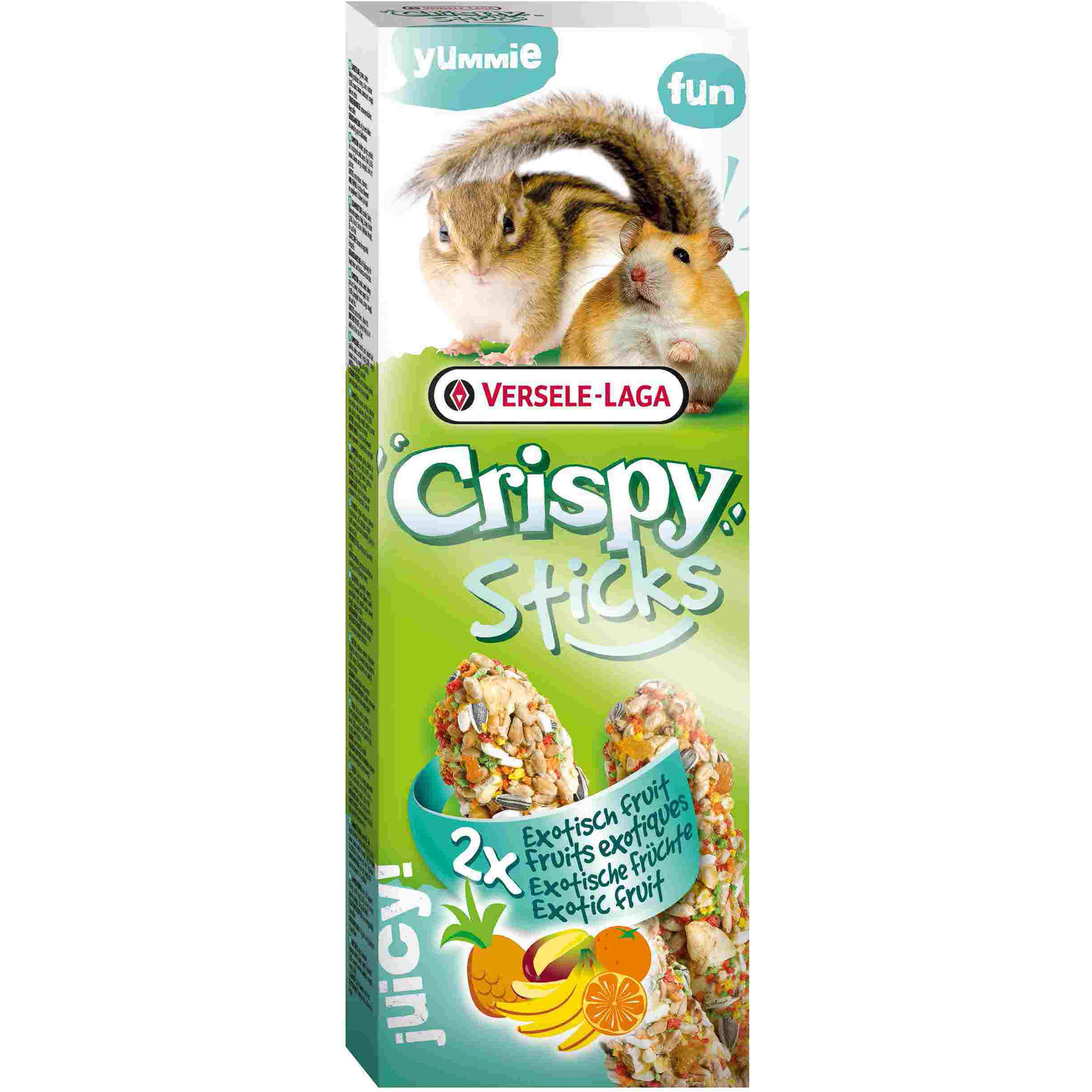 

Лакомство для грызунов VERSELE-LAGA Crispy палочки с экзотическими фруктами 2шт 110г