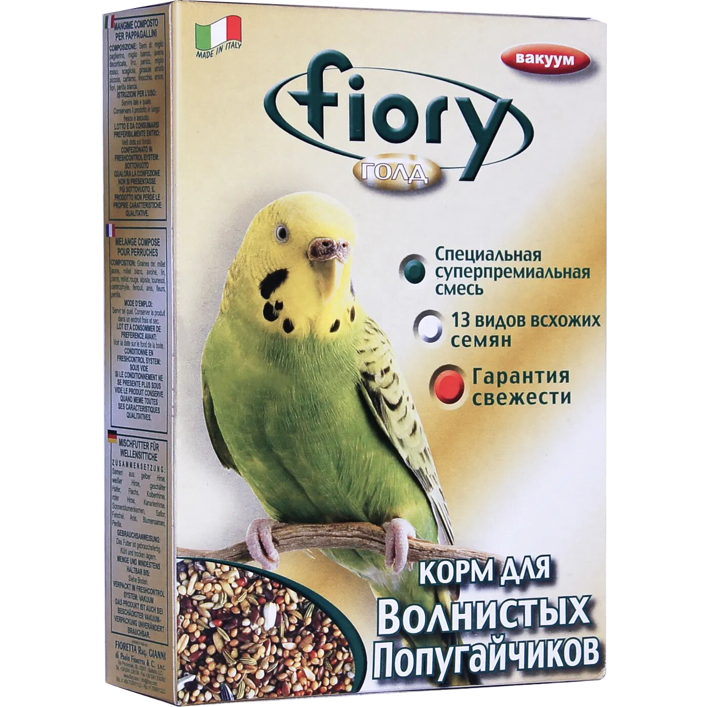 Корм для птиц FIORY Oro смесь для волнистых попугаев 400 г