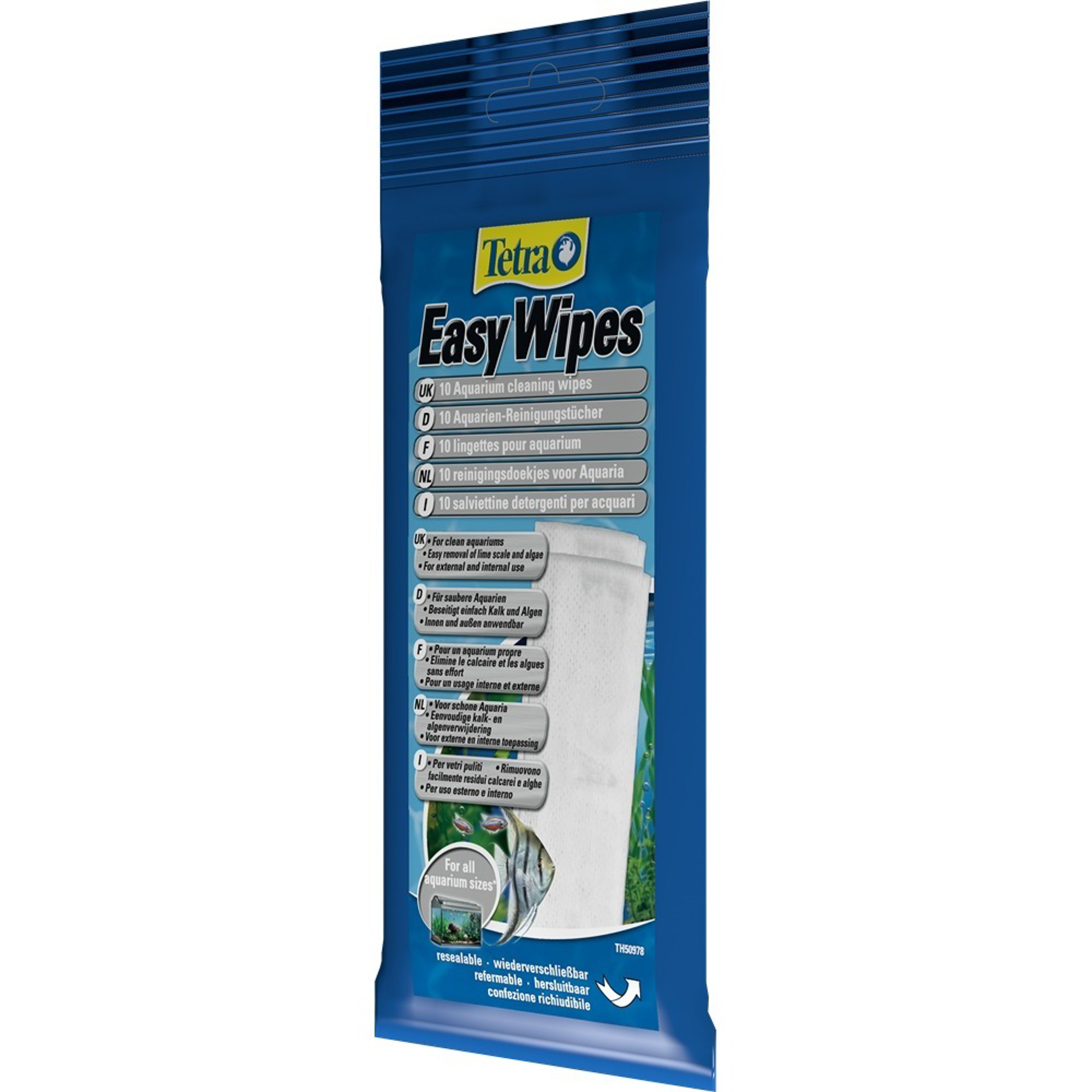 фото Салфетки для аквариума tetra easywipes от известкового налета 10шт